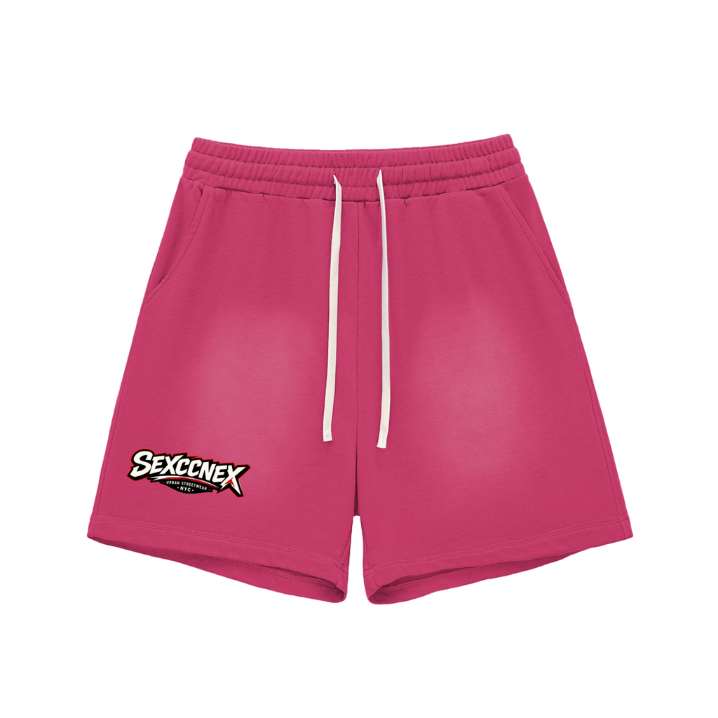 Sun Fade Raw Edge Cotton Shorts (Colorway)