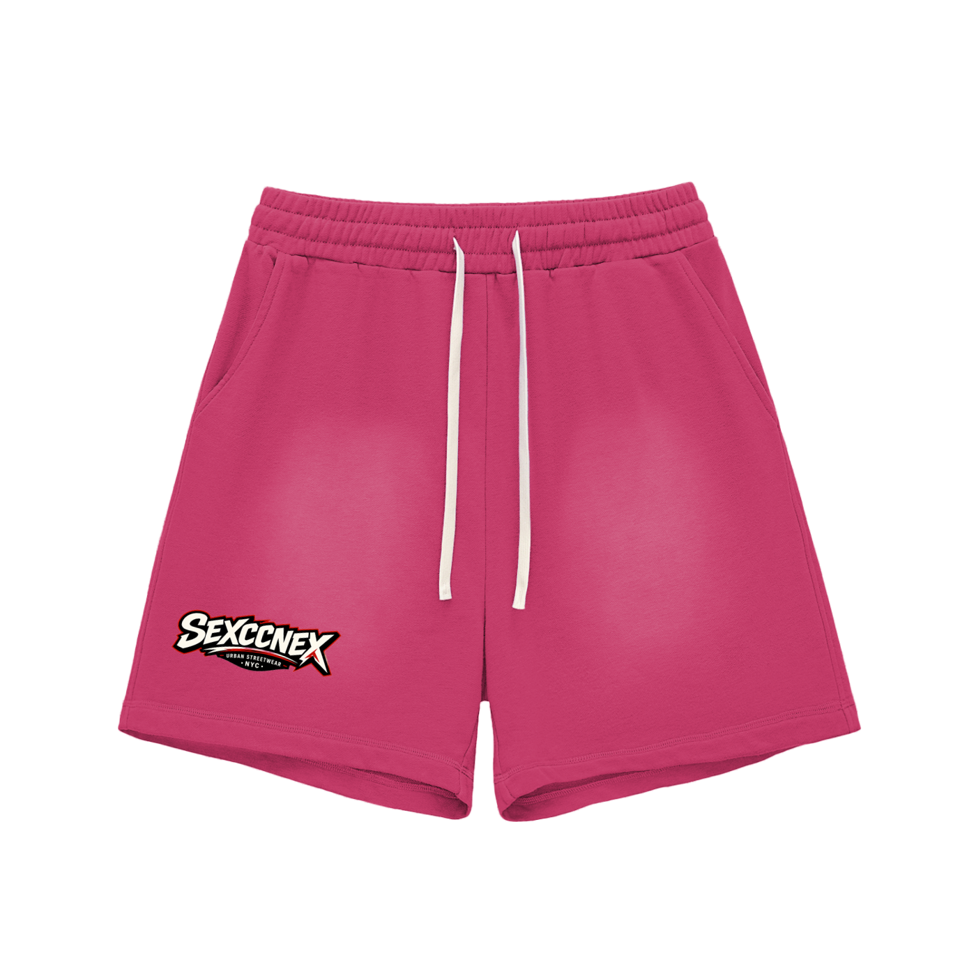 Sun Fade Raw Edge Cotton Shorts (Colorway)