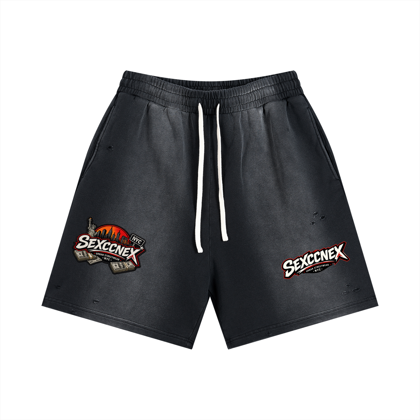 Sun Fade Distressed Shorts (Colorways)
