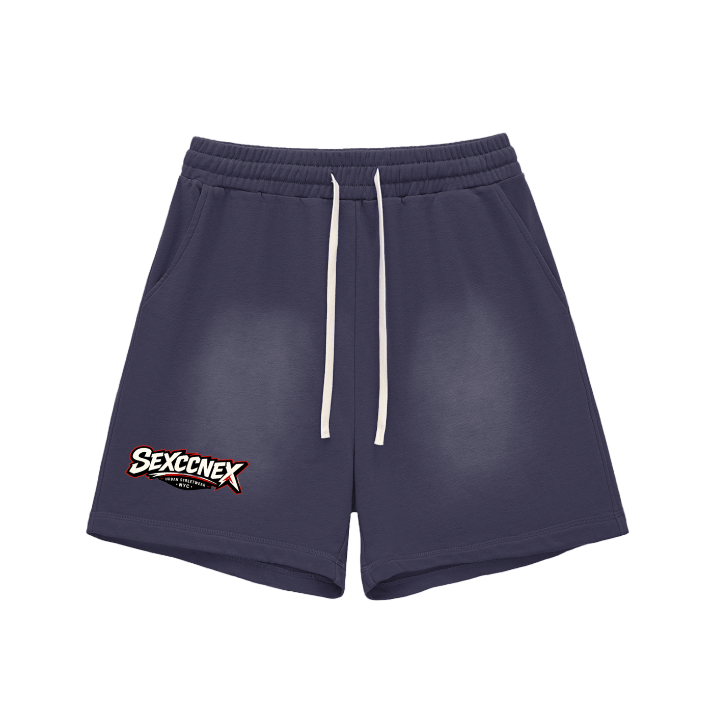 Sun Fade Raw Edge Cotton Shorts (Colorway)