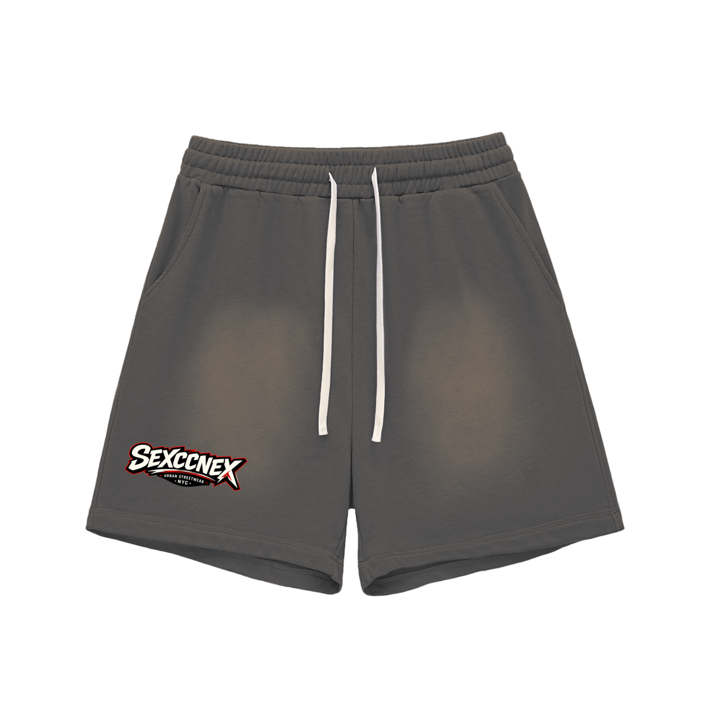 Sun Fade Raw Edge Cotton Shorts (Colorway)