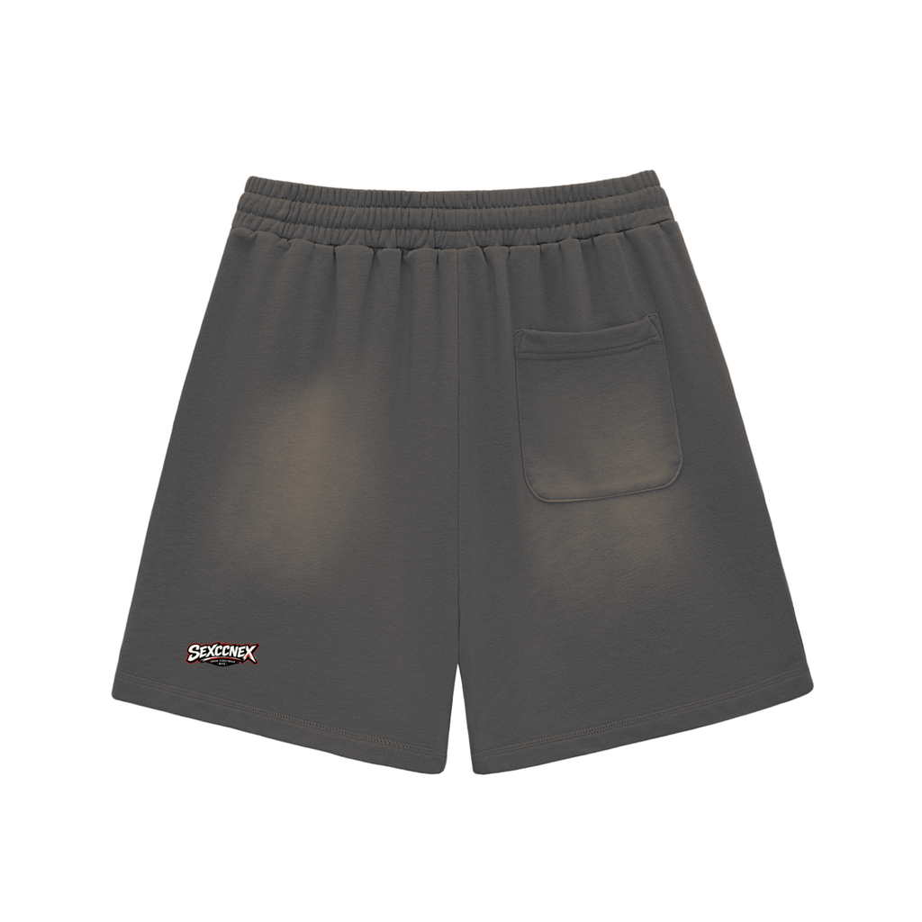Sun Fade Raw Edge Cotton Shorts (Colorway)
