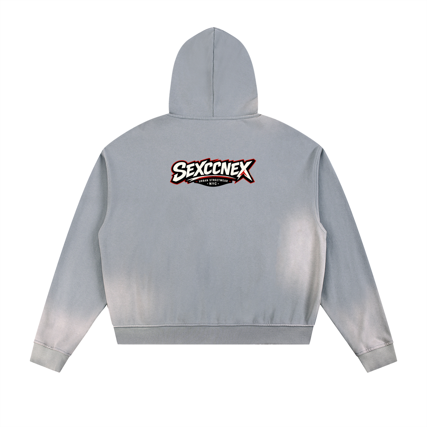 Sun Fade Frayed Raw Edge Fleece Zip Hoodie (Colorways)