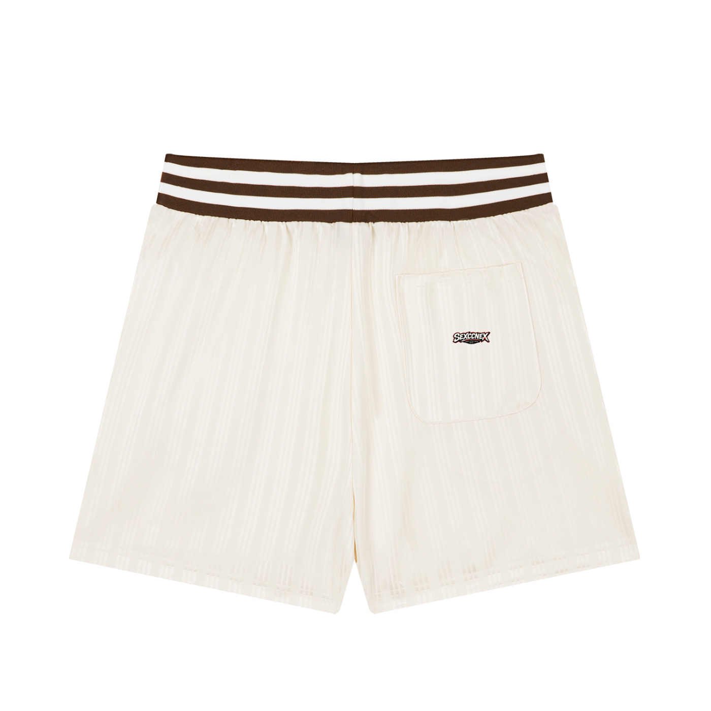 Unisex Striped Drawstring Shorts