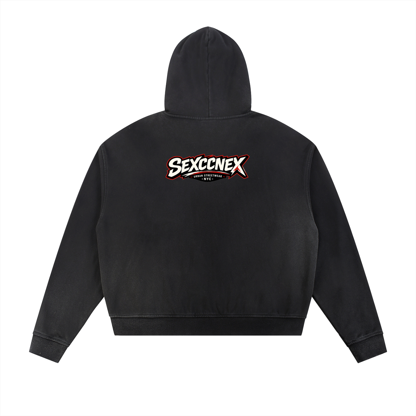 Sun Fade Frayed Raw Edge Fleece Zip Hoodie (Colorways)