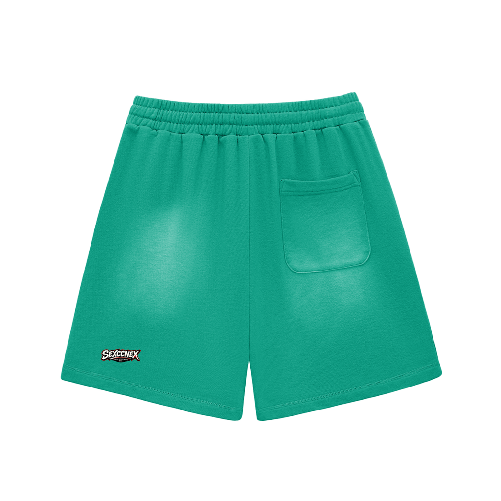 Sun Fade Raw Edge Cotton Shorts (Colorway)