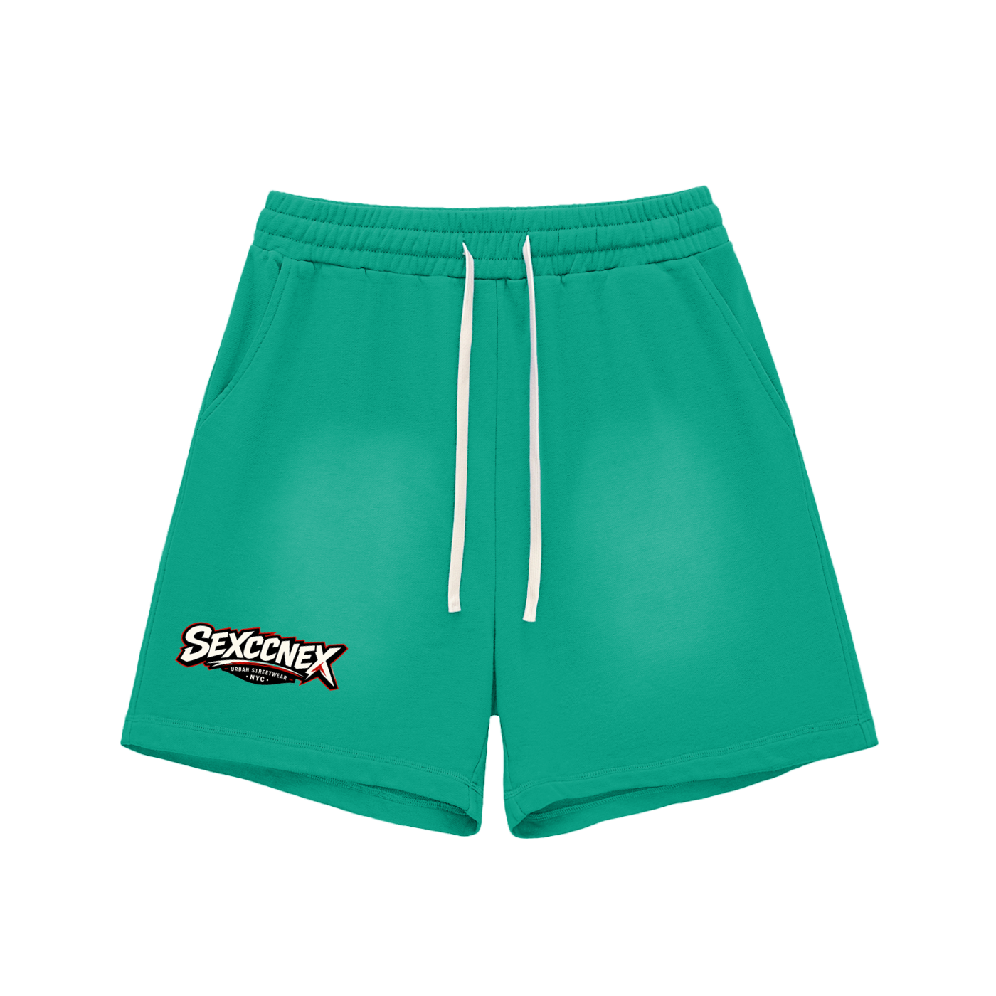 Sun Fade Raw Edge Cotton Shorts (Colorway)