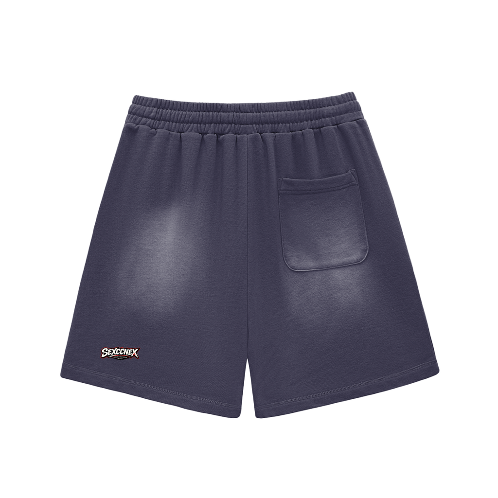 Sun Fade Raw Edge Cotton Shorts (Colorway)
