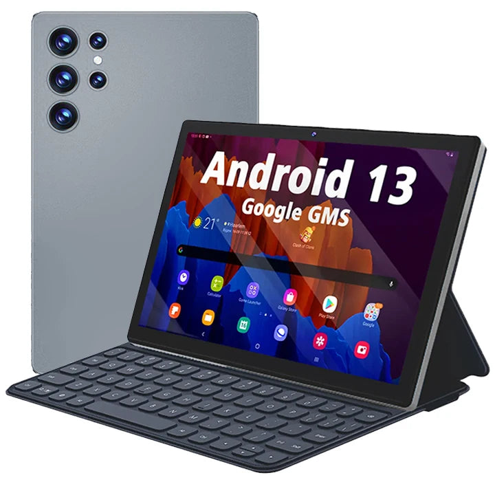 OEM 10 Inch 4G WIFI Tableta Dual Sim Calling Laptop Business Kids Educational Android 13 6+64GB Tablette Tablet PC With Keyboard