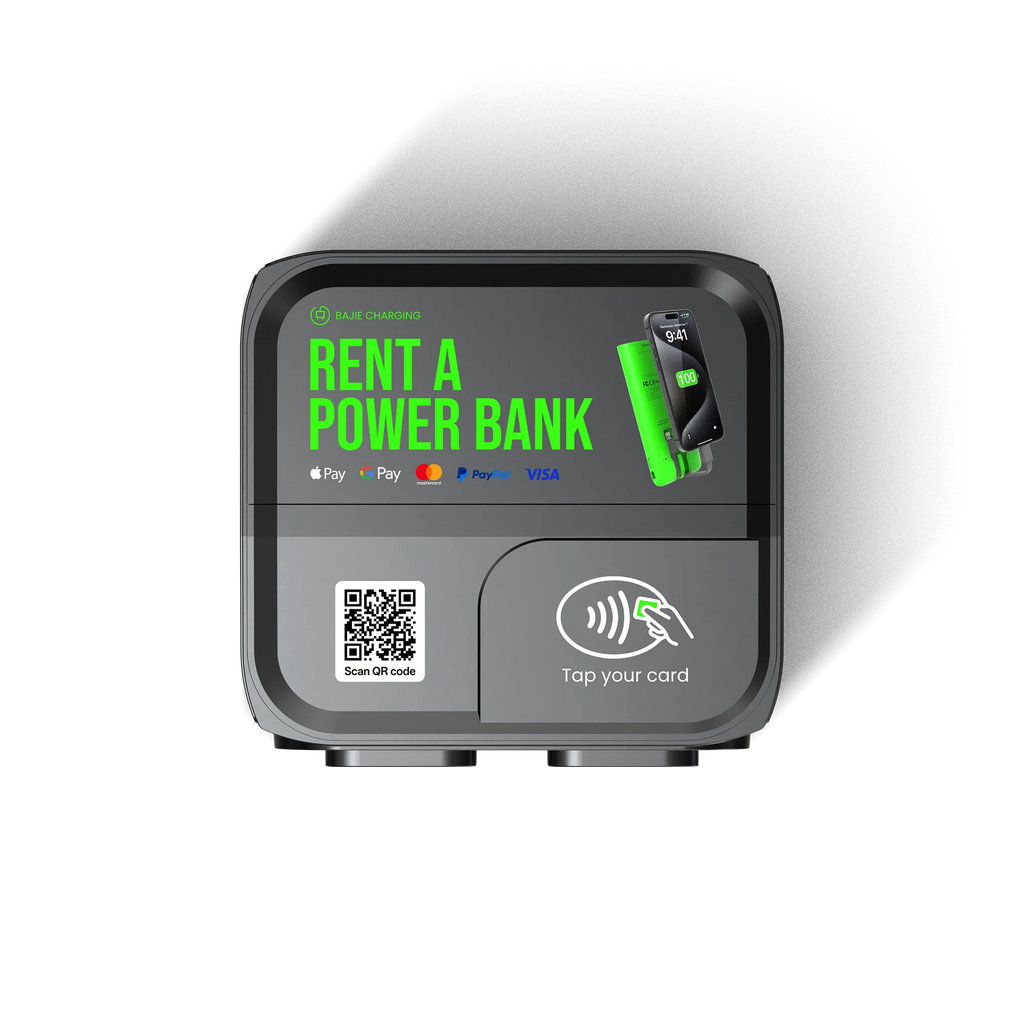 2025 Now Product 6000mah Power Bank Vending Machines Classic Stacking Mobile Phone Charging Rental Station with Embedded M2 Pos