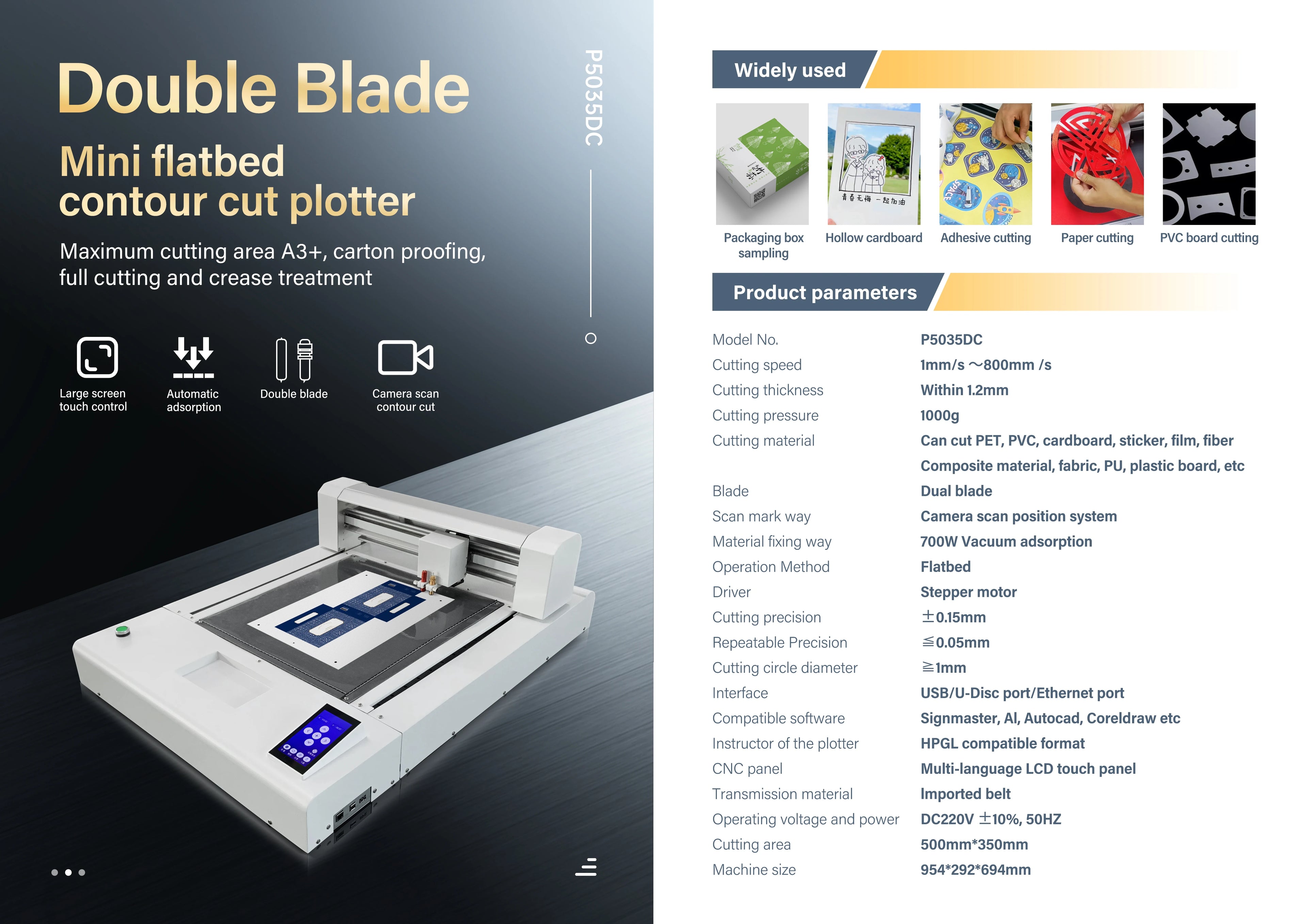 Flatbed Cutter Plotter Die Cutting Machine A3 Flatbed Cutter