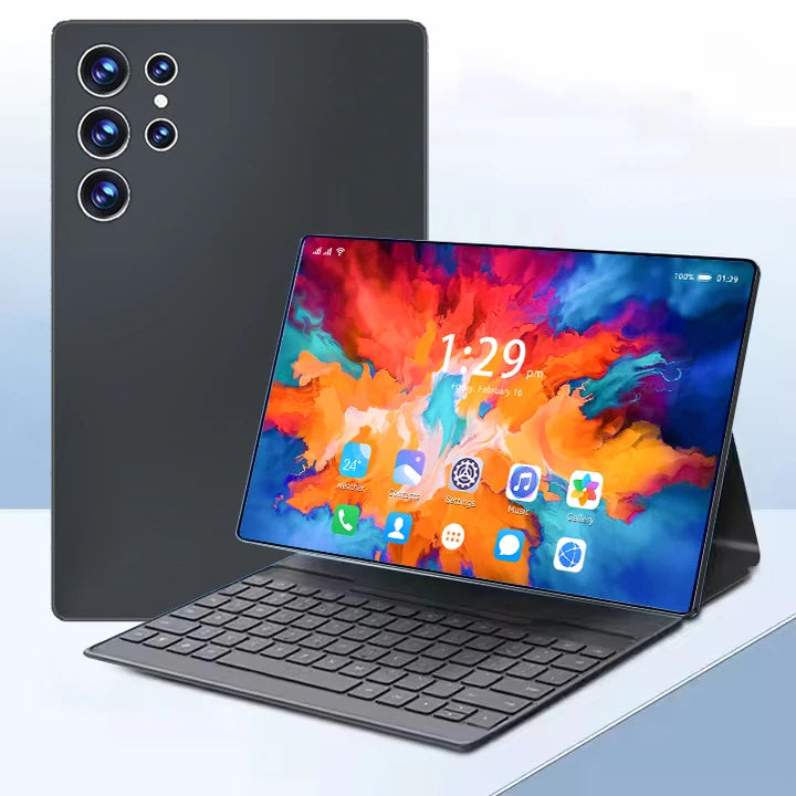 OEM 10 Inch 4G WIFI Tableta Dual Sim Calling Laptop Business Kids Educational Android 13 6+64GB Tablette Tablet PC With Keyboard