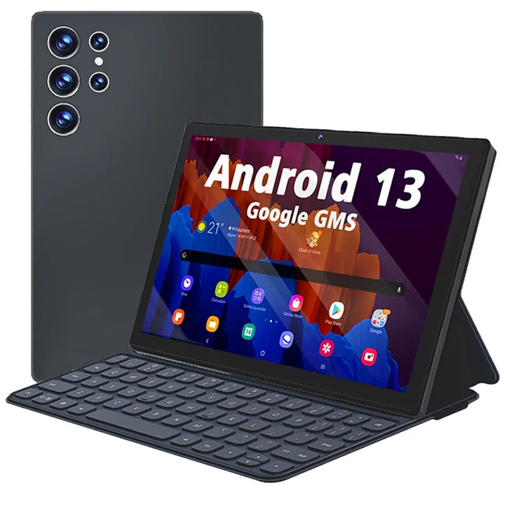 OEM 10 Inch 4G WIFI Tableta Dual Sim Calling Laptop Business Kids Educational Android 13 6+64GB Tablette Tablet PC With Keyboard