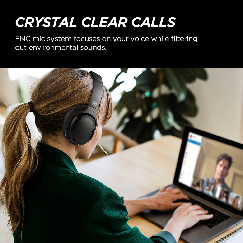 Gaming ANC Headphones Bluetooth Wireless Headphones with ANC Mode and Transparency Mode