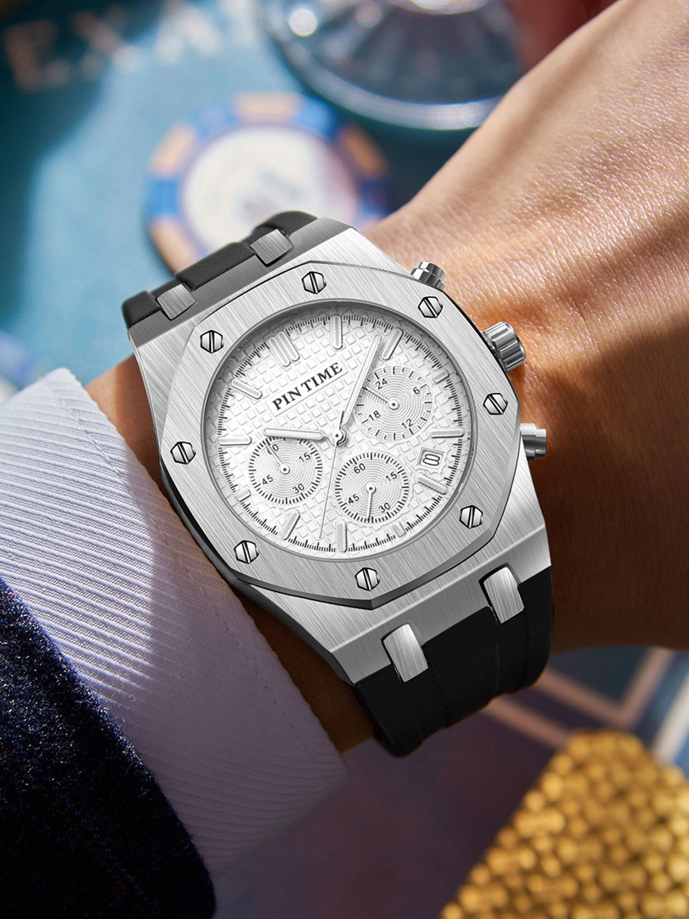 Dropshipping Foreign Trade Watches, Men's Watches, Multi-Functional Sports Waterproof Men's Fashionable Casual Watches