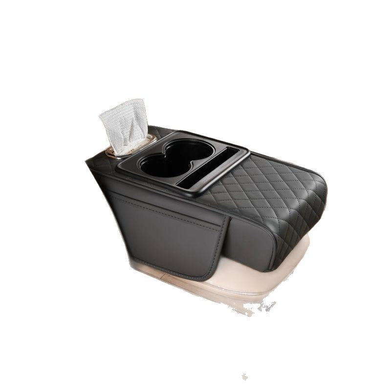 Car armrest box booster pad 2025 new Napavan car storage box double cup holder car tissue box