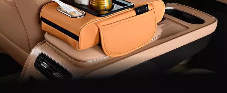 Car armrest box booster pad 2025 new Napavan car storage box double cup holder car tissue box