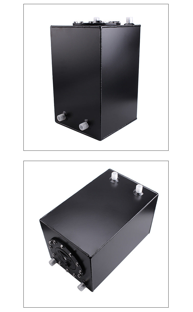 12L3 Three Gallon Secondary Fuel Tank Aluminum Alloy Buffer Tank Mirror Polished Plastic Cover Rectangular Neutral Fuel Tank