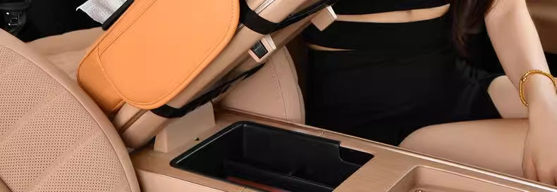 Car armrest box booster pad 2025 new Napavan car storage box double cup holder car tissue box