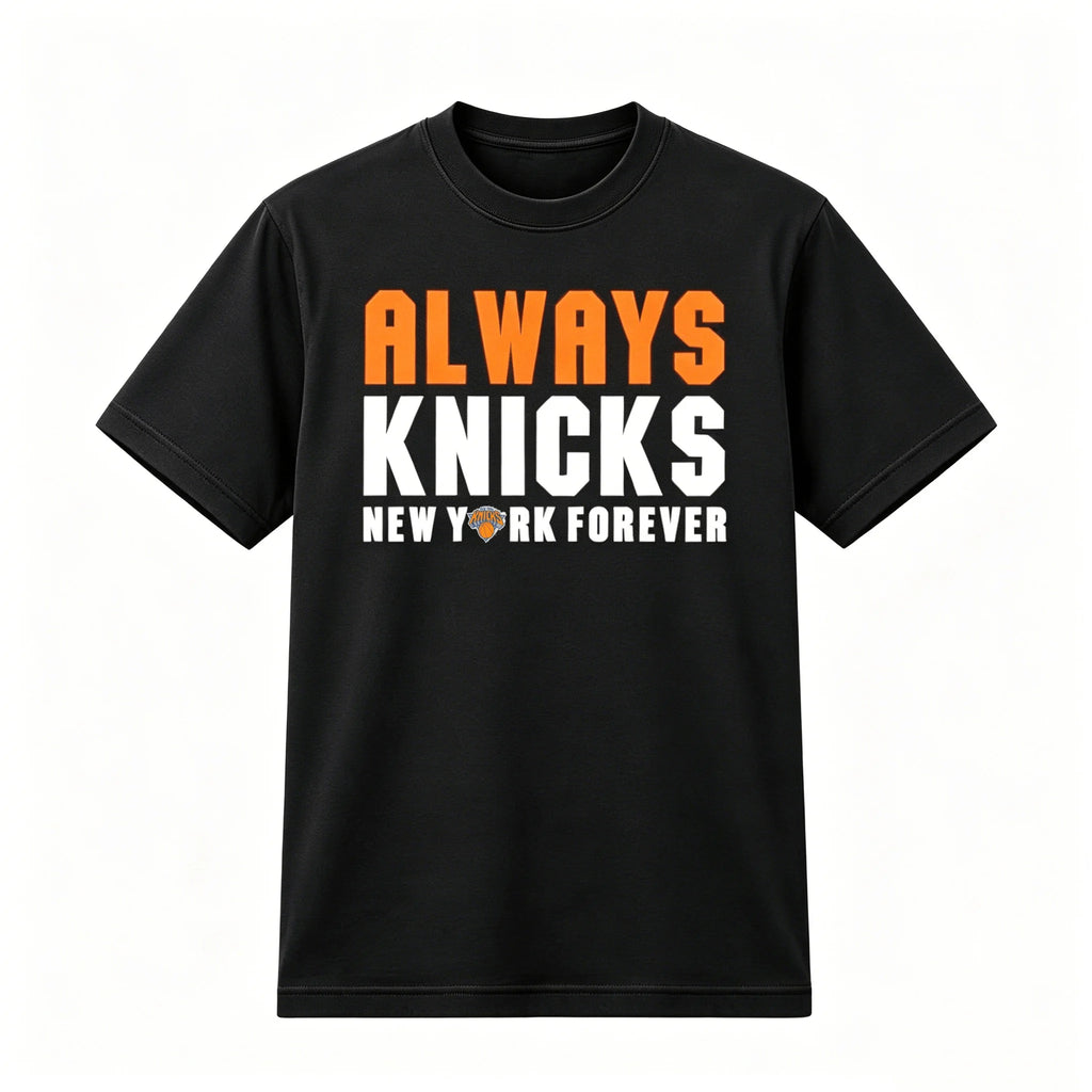 2026 New York Always Knicks Finals Fans Merch 2026 T-shirt 100%Cotton Clothing Unisex Men‘s Women's T-Shirt Y2k Streetwear Tee