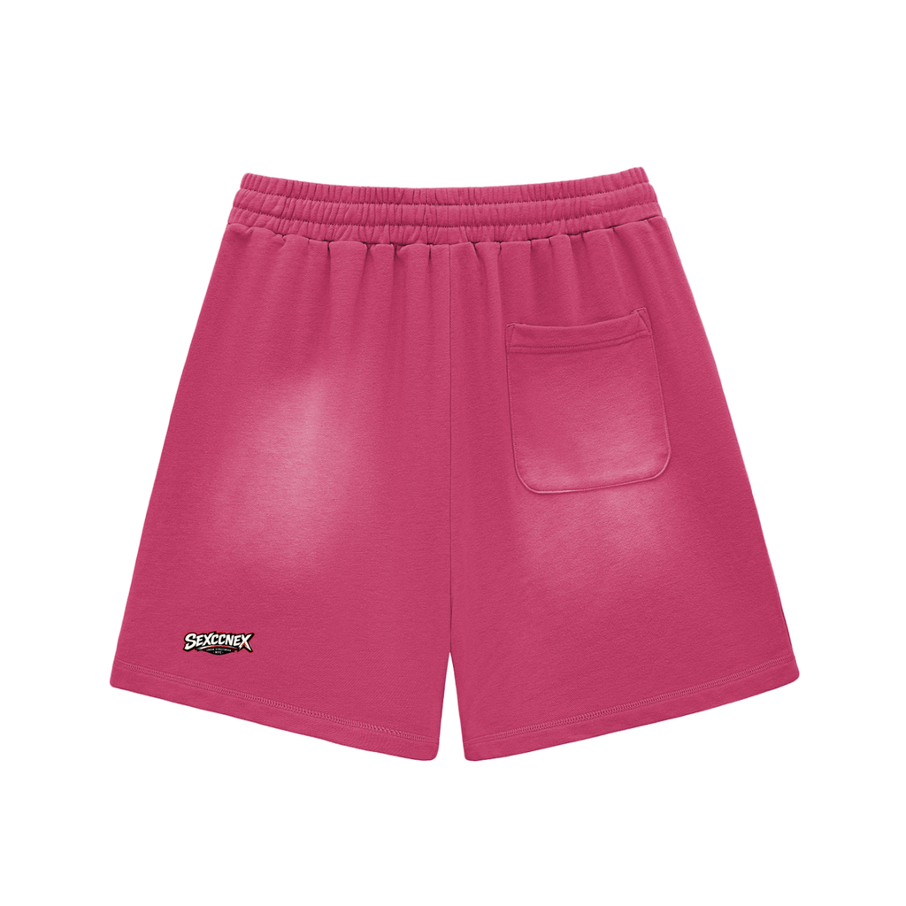 Sun Fade Raw Edge Cotton Shorts (Colorway)