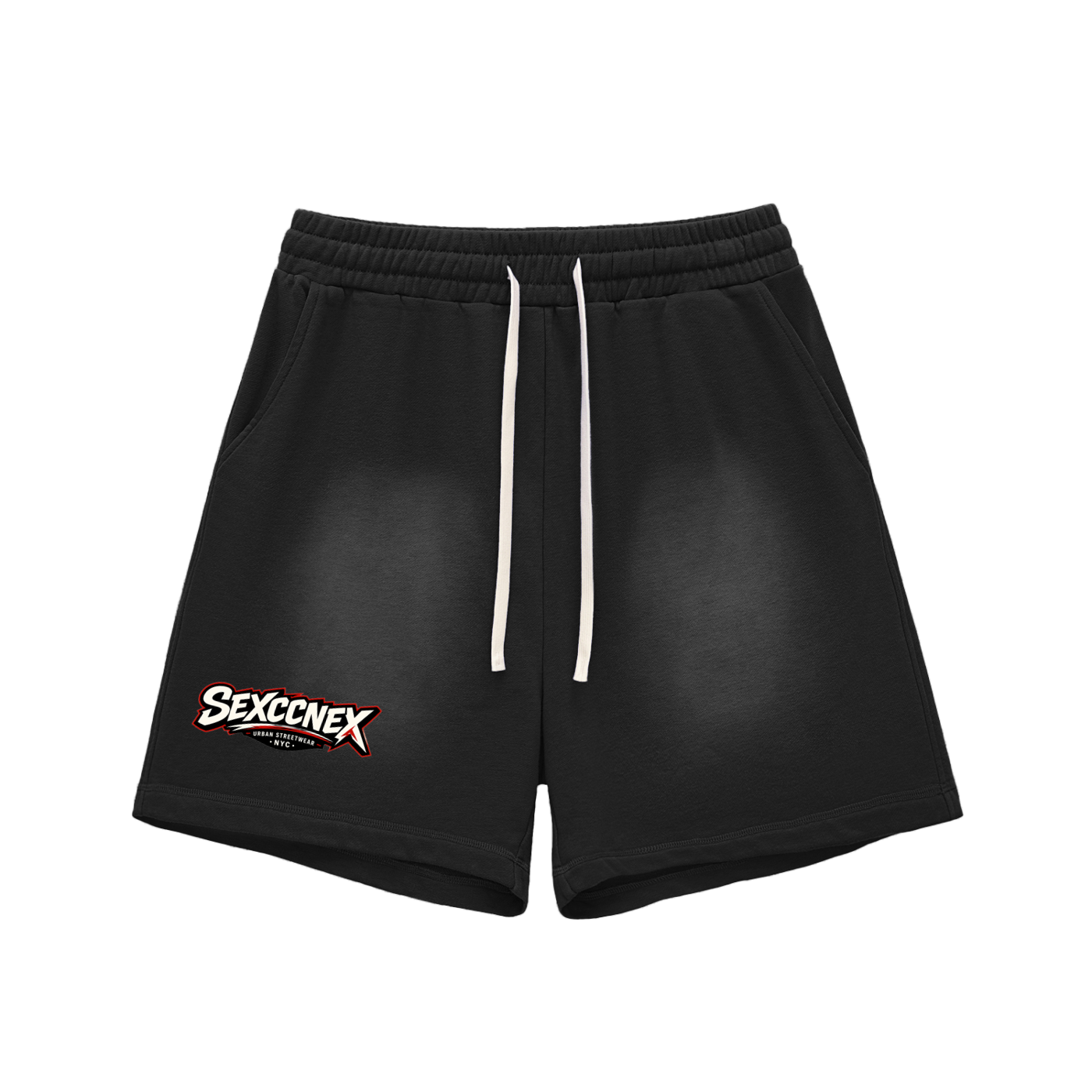 Sun Fade Raw Edge Cotton Shorts (Colorway)