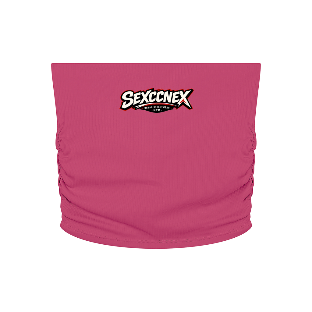 Women’s Ruched Cropped Yoga Tube Top (Colorways)
