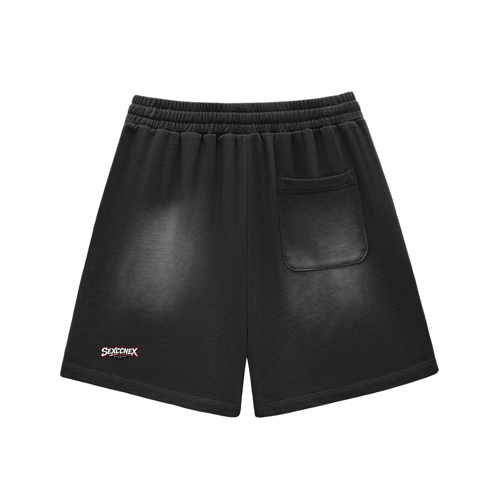 Sun Fade Raw Edge Cotton Shorts (Colorway)