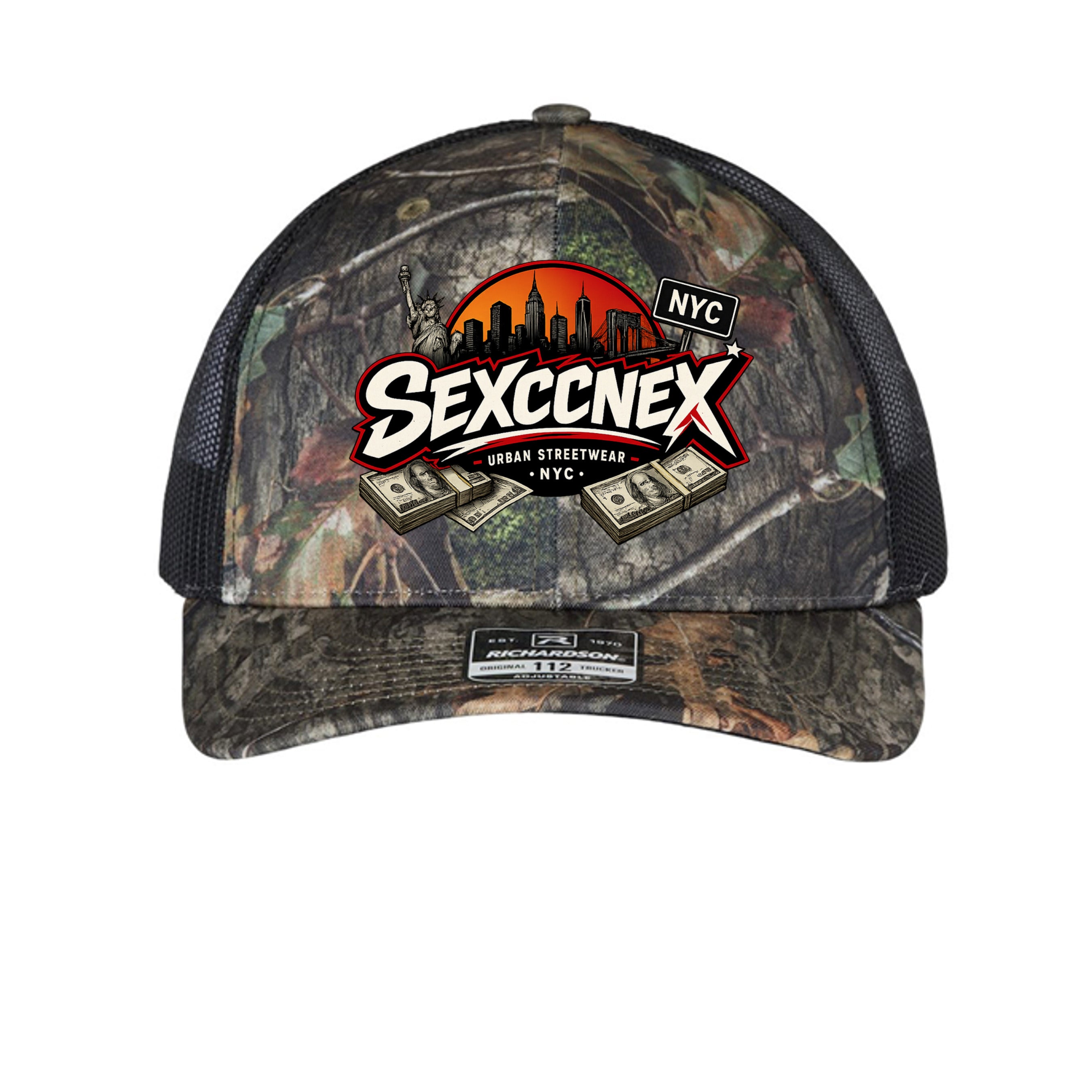Mossy Oak Country DNA/ Black - 112P - FRONT